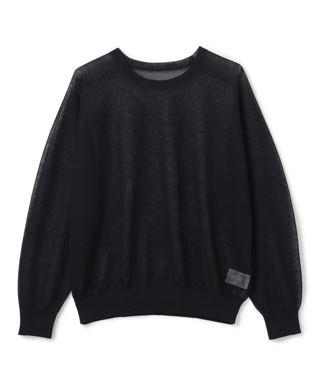 UNFILO ラメシアー ニット ブラック