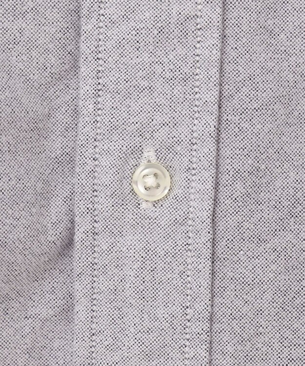 J.PRESS YORK STREET 【UNISEX】オックス起毛 バンドカラーシャツ ライトグレー系