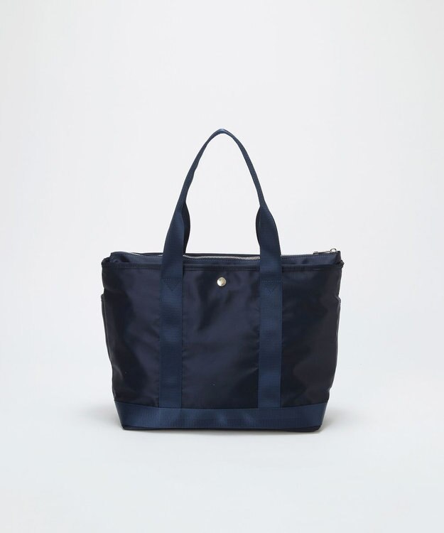 TOPKAPI 【Breath TOPKAPI】サテンナイロン マルチツール A4 トートバッグ ネイビー