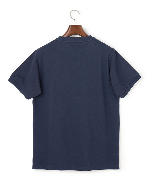 J.PRESS MEN 新デザイン【BULLDOG BOY】カノコレジメン クルーネック Tシャツ ネイビー系