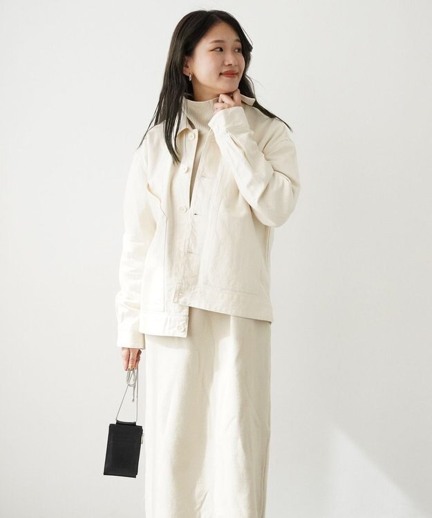 WHITE MAILS 【UNISEX】COTTON PAPER デニムジャケット オフホワイト
