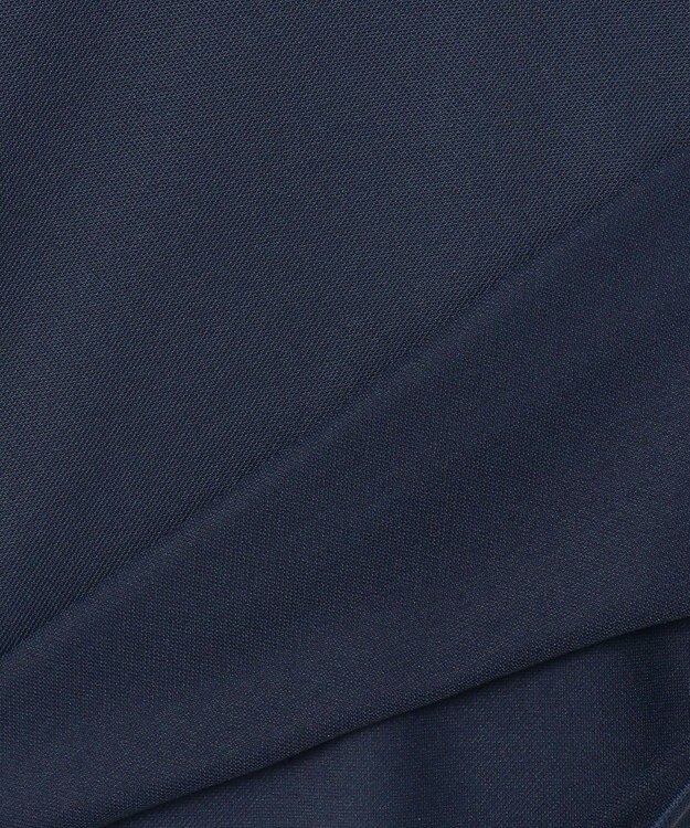 23区GOLF 【WEB限定】【MEN】【吸水速乾/UVケア】襟ロゴ モックネックシャツ ネイビー系