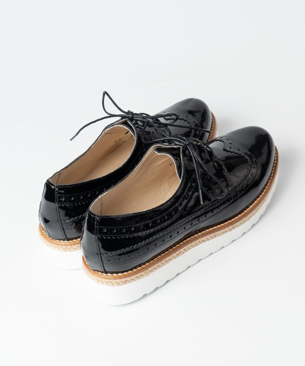 BONTRE 【BONTRE/ボントレ】ジュート厚底レースアップシューズ/05702-RS ブラック