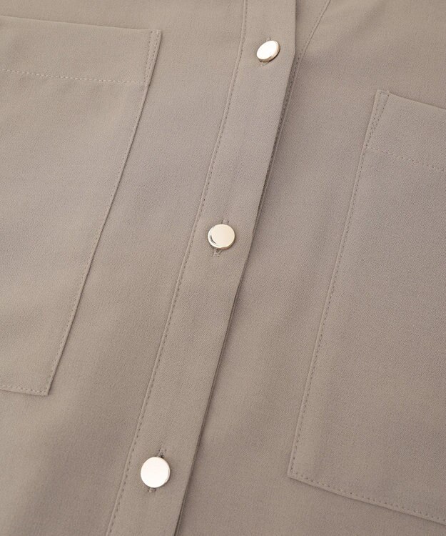 AMERICAN HOLIC ミリタリーWポケットスキッパーシャツ Khaki