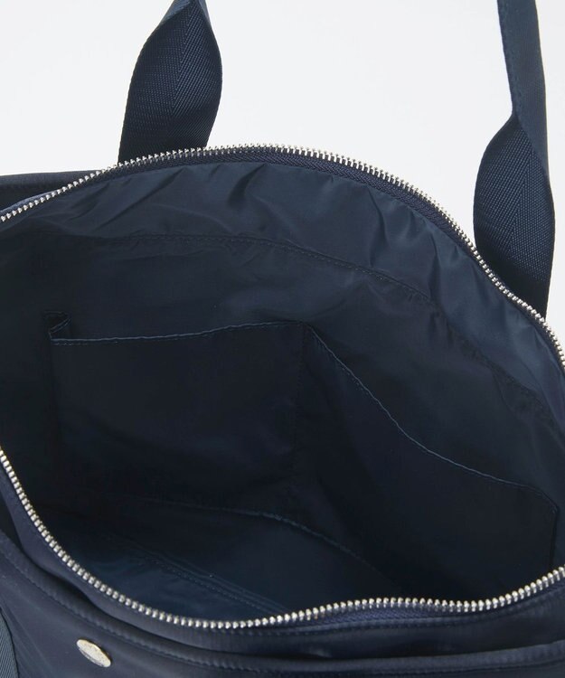 TOPKAPI 【Breath TOPKAPI】サテンナイロン マルチツール A4 トートバッグ ネイビー