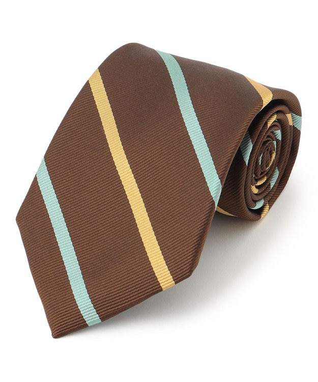 J.PRESS MEN 【定番】オーセンティックレジメンタル ネクタイ ブラウン系2