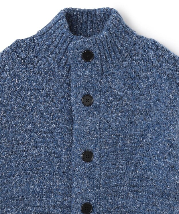 JOSEPH HOMME ツイストメランジ　ニットカーディガン　 ダルブルー系