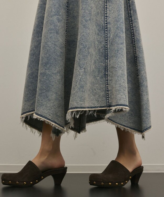 GRACE CONTINENTAL ハンカチーフヘムデニムワンピース ブルー