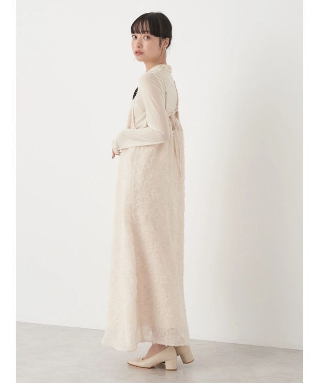 earth music&ecology フラワージャガードキャミワンピース Ivory