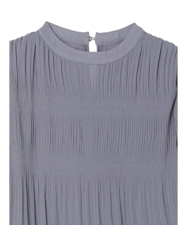 earth music&ecology マジョリカプリーツブラウス Sax