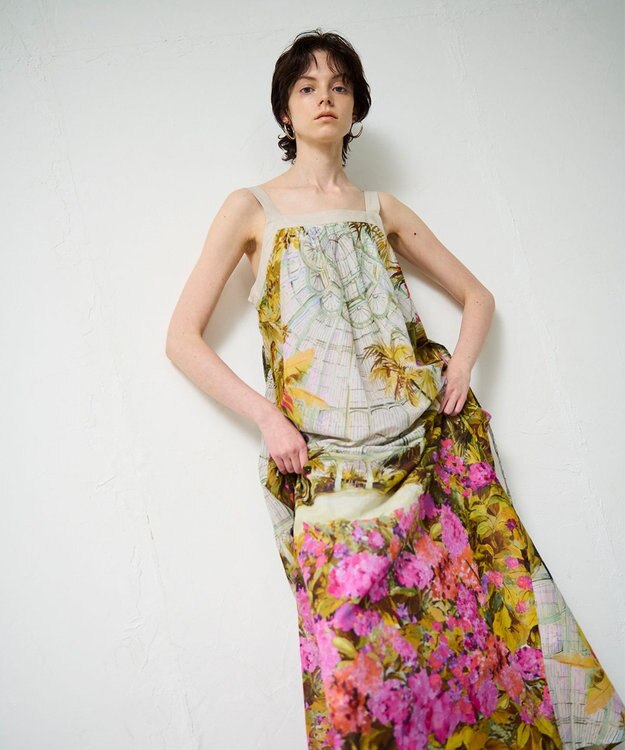 GRACE CONTINENTAL ジャルダンプリントマキシ マルチ