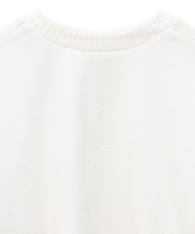 Green Parks フリース袖リブドッキングプルオーバー Beige