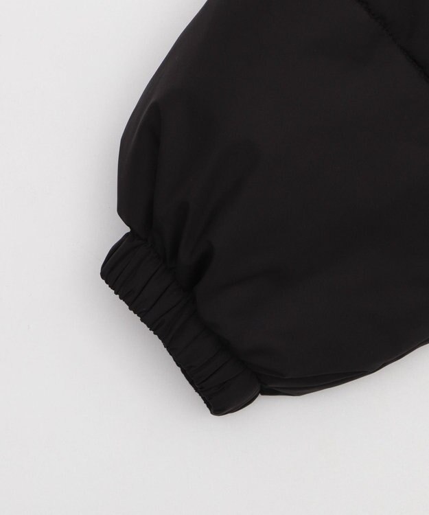 WEGO 【25年秋冬新作/SMサイズ展開】2WAYファーフードショートパファーブルゾン ブラック