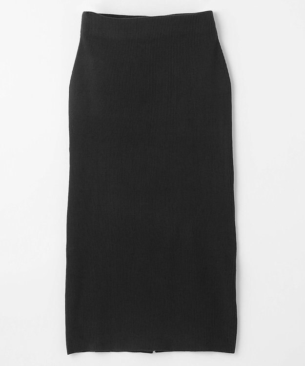 ANY L ニットタイトスカート ブラック