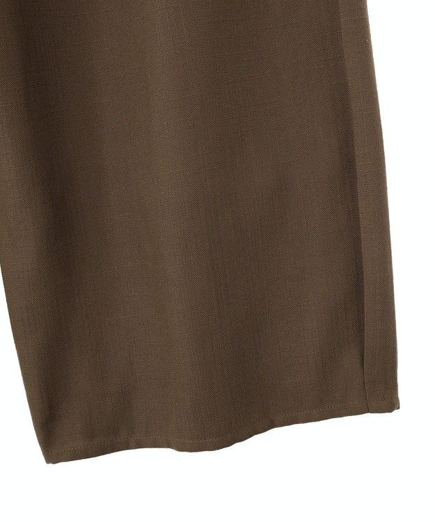 CRAFT STANDARD BOUTIQUE リネンライクワイドイージーパンツ Brown