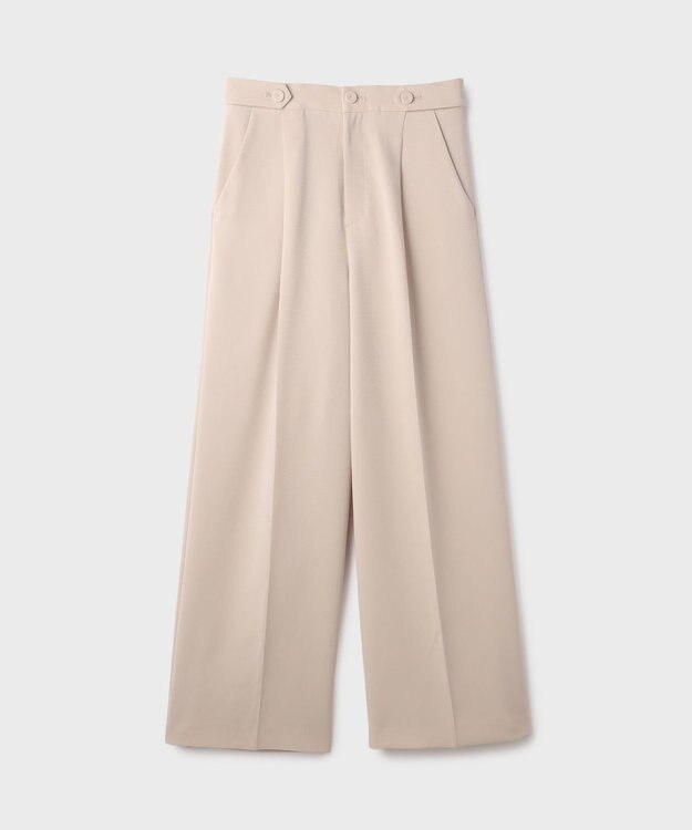 GRACE CONTINENTAL トリアセワイドパンツ ベージュ