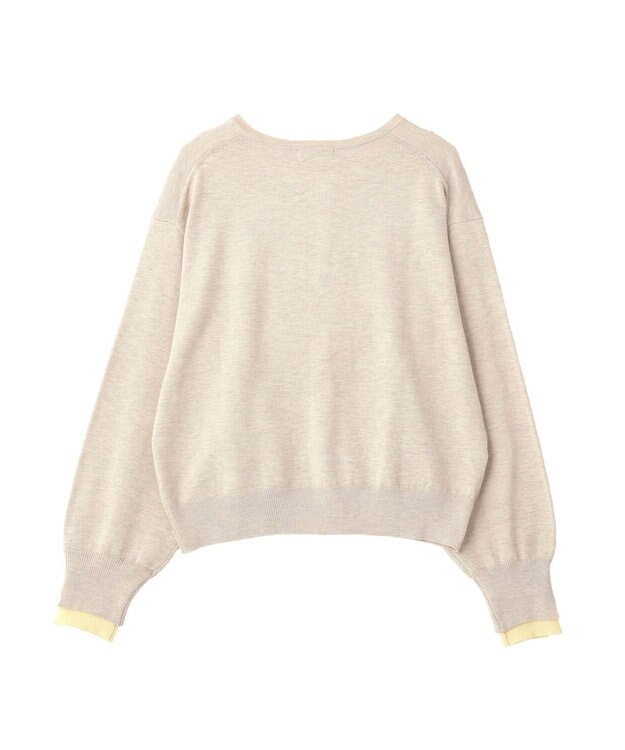 earth music&ecology 【予約】カラーコンビニットカーディガン ベージュ