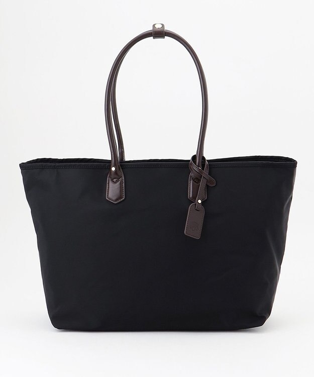 J.PRESS LADIES 【WEB限定・A4サイズ収納可】 ナイロントラベル トート バッグ ブラック系