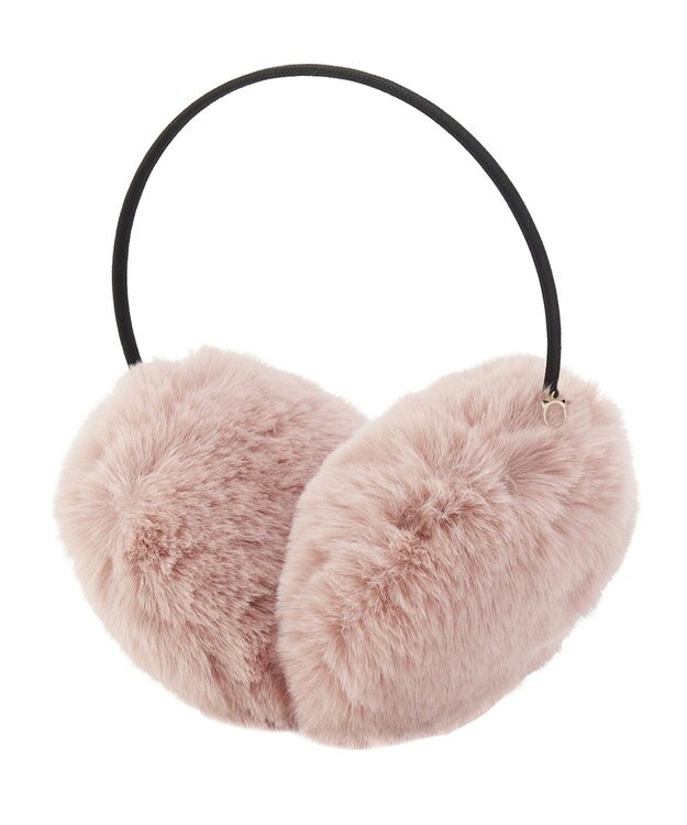 MOONBAT 【FUDGE11月号掲載】PAUL & JOE ACCESSOIRES ネコチャーム付フェイクファーイヤマフ（細アーム） ペールピンク