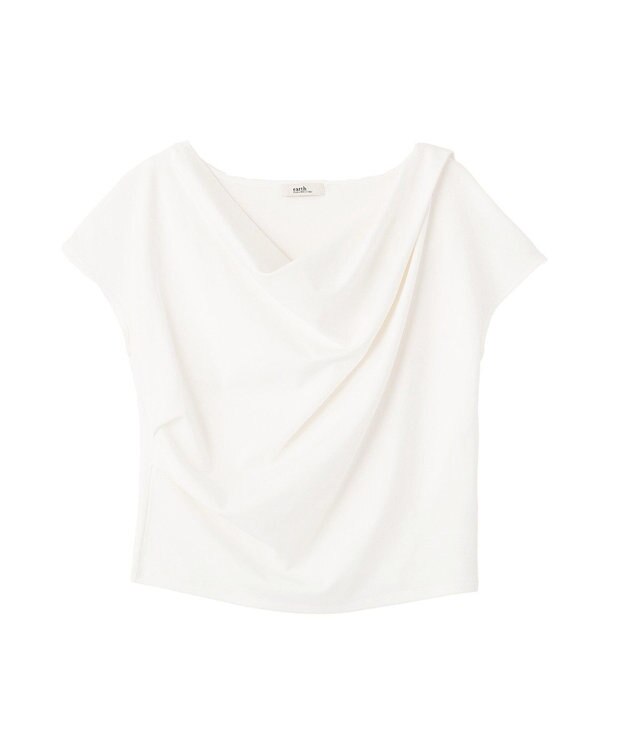 earth music&ecology フレンチスリーフドレーププルオーバー Off White