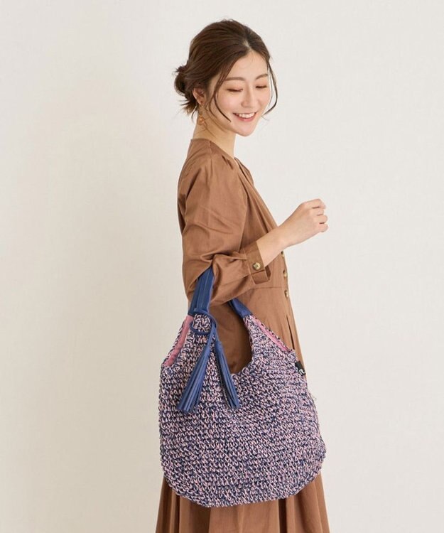 ROOTOTE 1150【カゴバッグ】LT.ラウンド.バスケット-C 03：ブルーベリー