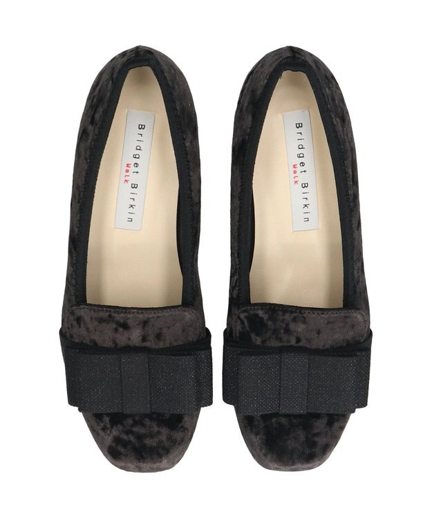 Bridget Birkin ＜3E＞【Bridget Birkin Walk】スクエアオペラコンフォートシューズ ブラック雑材