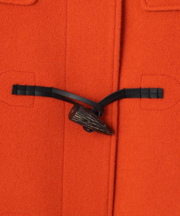 J.PRESS LADIES Jackal 140sソフトメルトン ダッフルコート オレンジ系