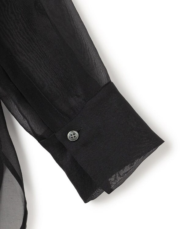 ICB 【先行予約】 ドライシアーオーガンジー シャツ ブラック