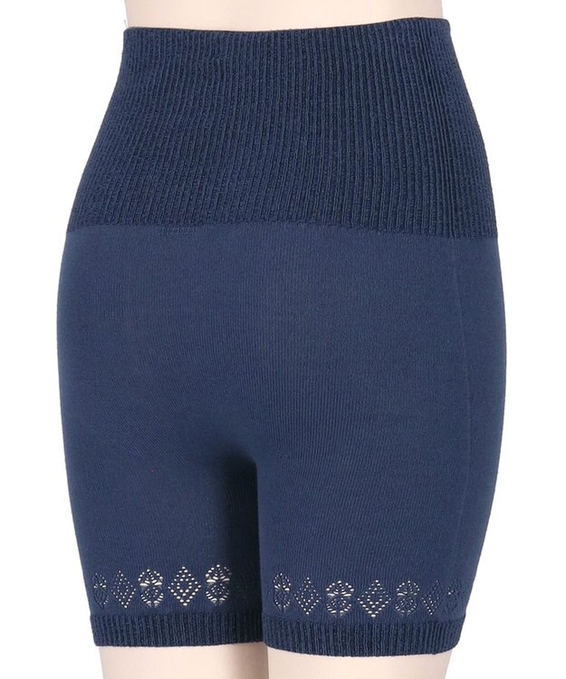 Wing 腹巻き付きオーバーパンツ 薄手 あたたかい 軽いはきごこち やさしい肌あたり ３分丈 毛パン 秋 冬 ER0813 ウイング／ワコール コン