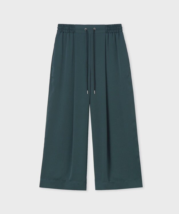 Paul Smith ヴィンテージサテン ワイドパンツ ダークグリーン