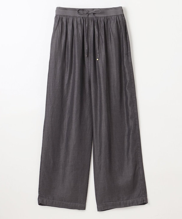 ANY 【手洗い可能/ウエストゴム】ウォッシャブルデニムパンツ チャコール