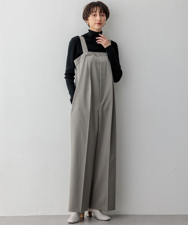 23区 【Oggi1月号/CLASSY.11月号掲載】ウーステッドウール リブタートルネック ニット ブラック系