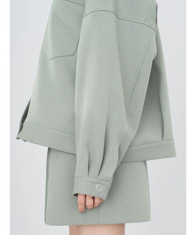 earth music&ecology ショート丈カバーオール Khaki