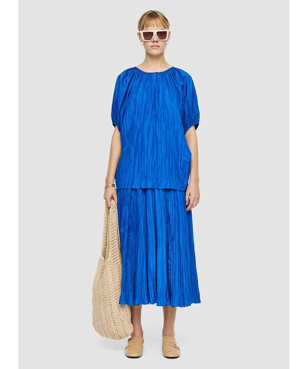 JOSEPH 【洗える】ハボタイ　ルーズフィットブラウス Ultra Marine