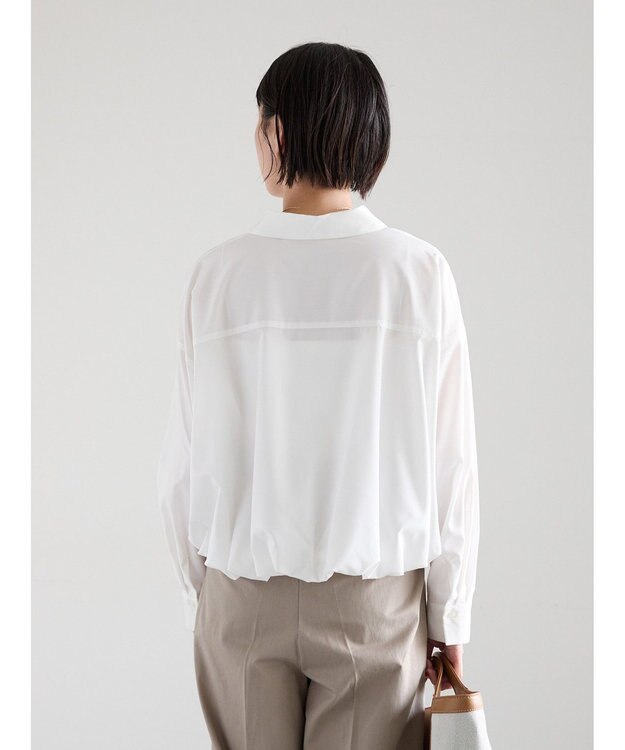 Te chichi 【雑誌掲載アイテム】バルーンヘムシャツ オフホワイト