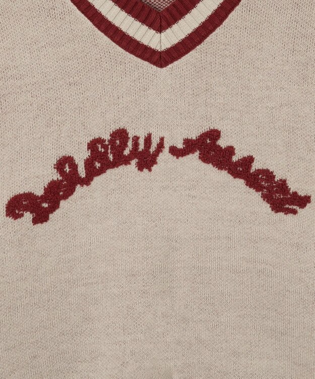 WEGO ラインチルデンニットプルオーバー オフホワイト