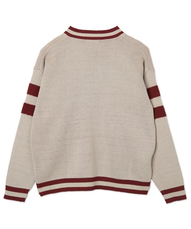 WEGO ラインチルデンニットプルオーバー オフホワイト