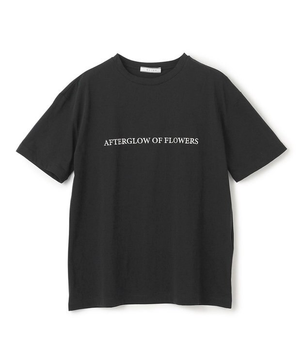 BEIGE， 【洗える】CASSIA / オリジナルロゴTシャツ Black