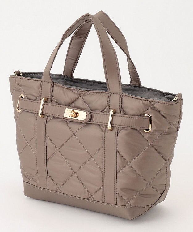 J.PRESS LADIES 【2way】ボンディングキルト バッグ ブラウン系