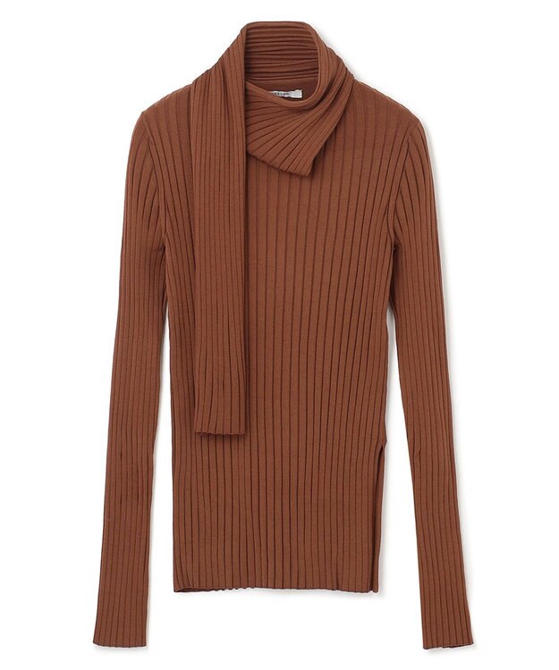 BEIGE， 【WEB限定】RUBIS / スカーフデザイントップス Camel