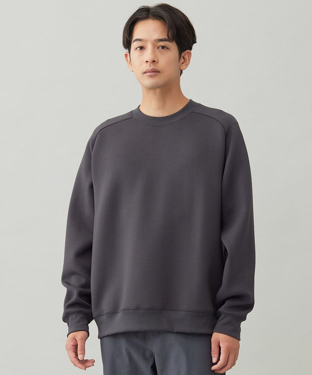 UNFILO MENS 【男女兼用】BEAUTY FORM JERSEY クルー チャコール