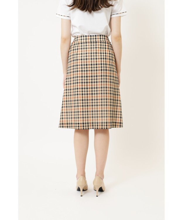 DAKS ウールボイル チェックキルト スカート ハウスチェック