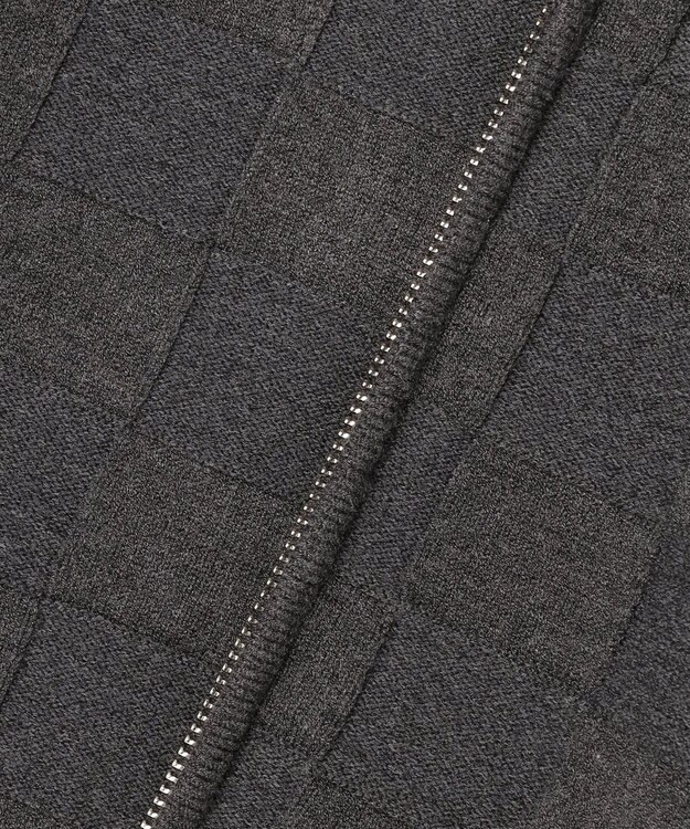 J.PRESS MEN 温かさと軽さの快適素材【ストレッチ / イージーケア】【FLEX YARN】リンクスフルジップ  ニットカーディガン グレー系