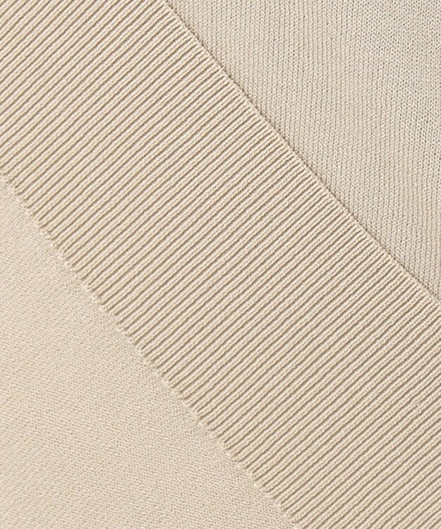 J.PRESS LADIES 【洗える】レーヨンストレッチ レイヤードニット ベージュ系