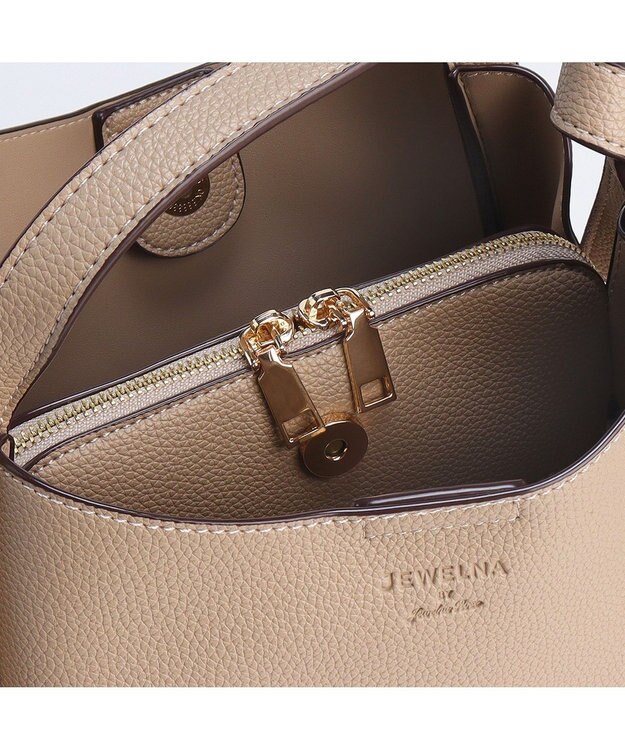 ACE BAGS & LUGGAGE JEWELNA by Jewelna Rose アオリハンドバッグ 16284 ジュエルナローズ ベージュ