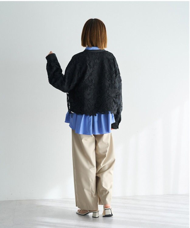 YECCA VECCA ベルト付きカーヴィーパンツ Beige