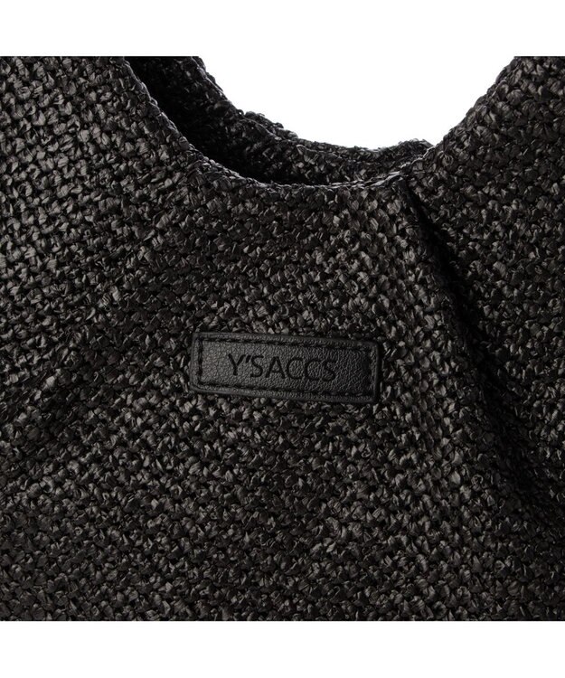 Y'SACCS ストロー風2wayトートバッグ ブラック