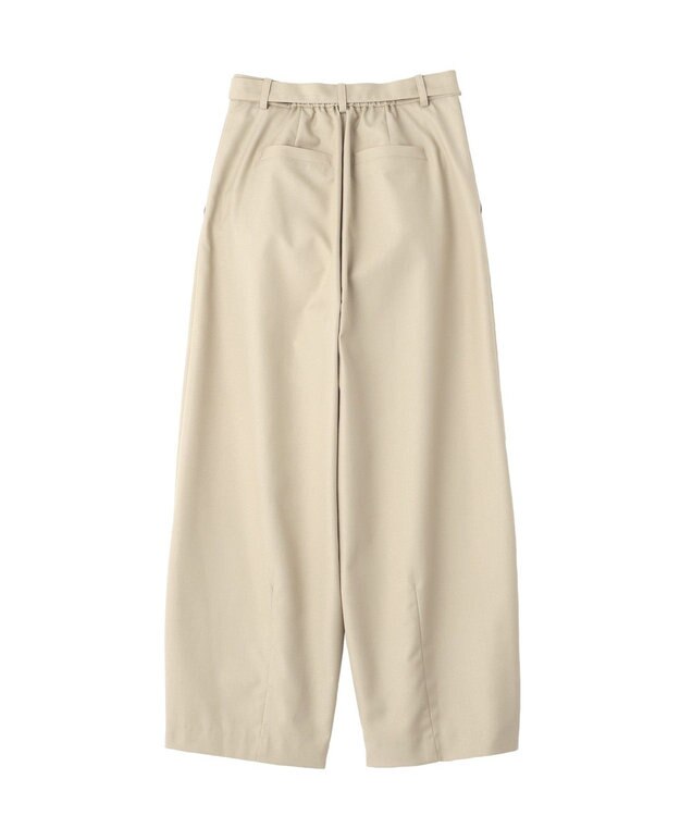 YECCA VECCA ベルト付きカーヴィーパンツ Beige