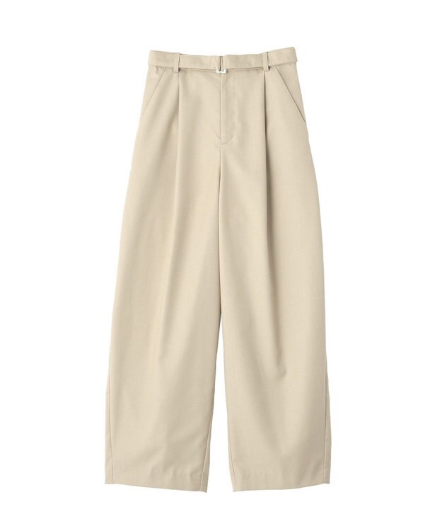 YECCA VECCA ベルト付きカーヴィーパンツ Beige