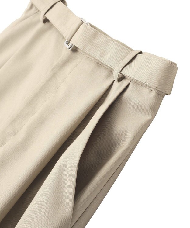 YECCA VECCA ベルト付きカーヴィーパンツ Beige